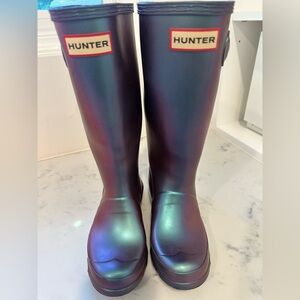 Hunter Kids Iridescent Rain Boots